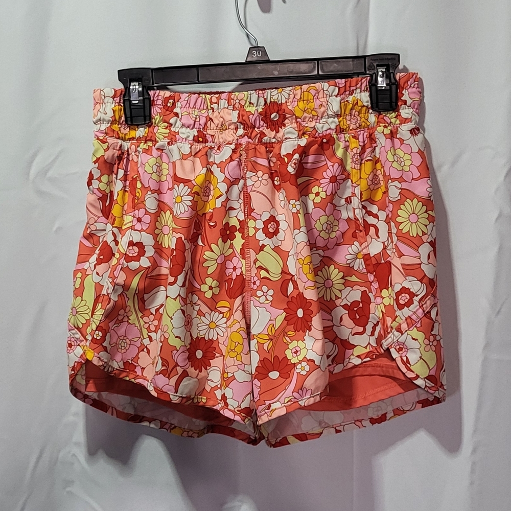 Avia Women's Multi-Colored Floral Lined Athletic Shorts Size Medium (8-10) EUC - Picture 6 of 13